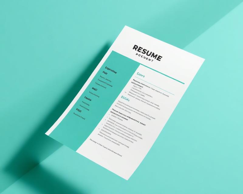 Professional resume template preview